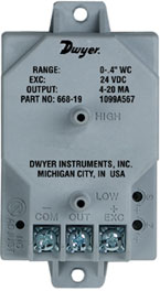 Dwyer 668系列 小型微差压变送器