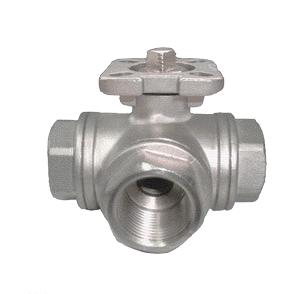 Q14F高平台三通球阀 不锈钢三通球阀