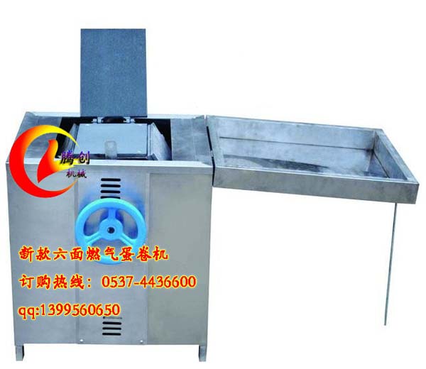 全新不粘层六面蛋卷机|燃气蛋卷机|山东蛋卷机厂家赠蛋卷配方